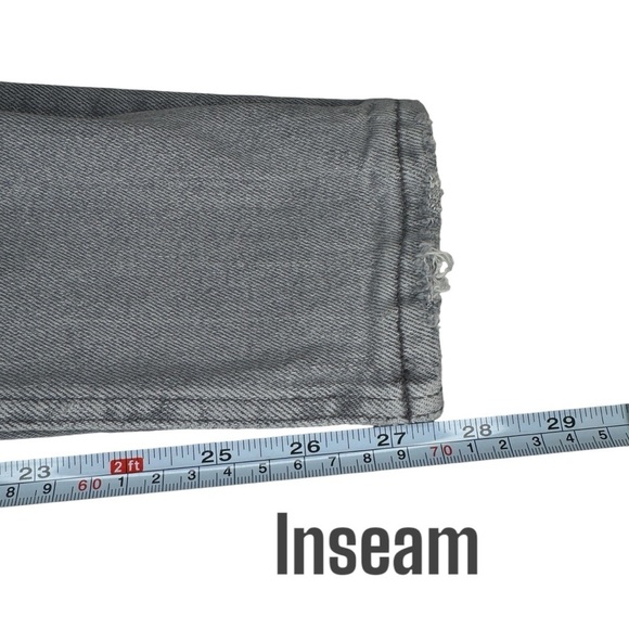 NWT Zara Gray High Rise Skinny Ankle distressed denim Jeans Womens 4 - Picture 11 of 11